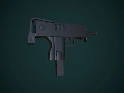 Smg Mac Gun Free low-poly 3D model