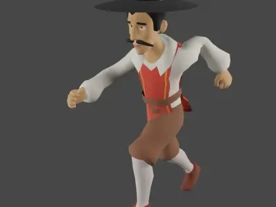 Fernando Low-poly 3D model