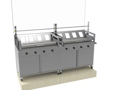 BBQ-GRILL shawarma  3D model