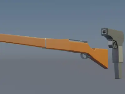 World War Low Poly Gun Pack Free low-poly 3D model