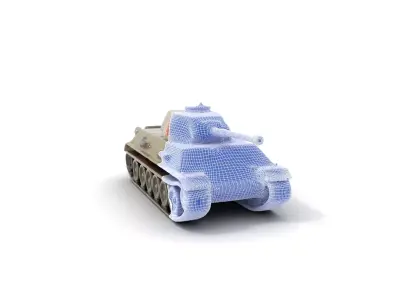 Soviet Tank Green model pack Low-poly 3D model