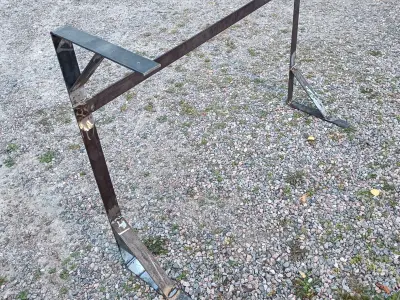 Steel table handmade Free 3D print model