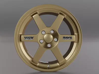 Rays TE37 OG Low-poly 3D model