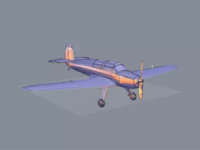 Plane  MSrE  M-24 M25 Nebulo 3D model