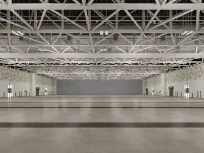 Convention And Exhibition Center 4 3D model