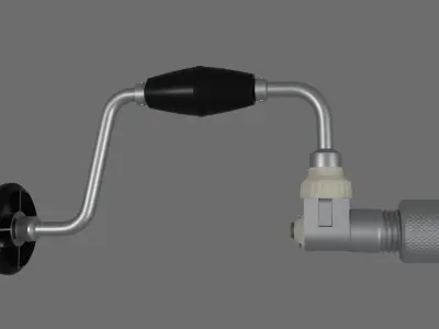 manual drill old type 3D model