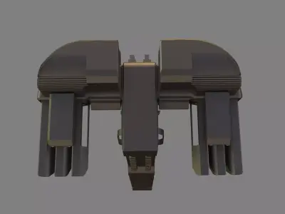 Abstract Alien Ship 3D model