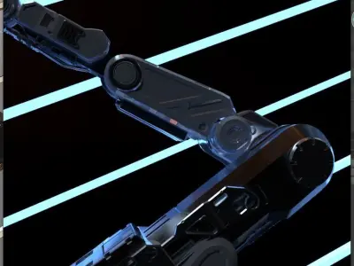 C4D Octane Robotic arm  3D model