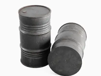 Industrial Barrel 05 Low-poly 3D model
