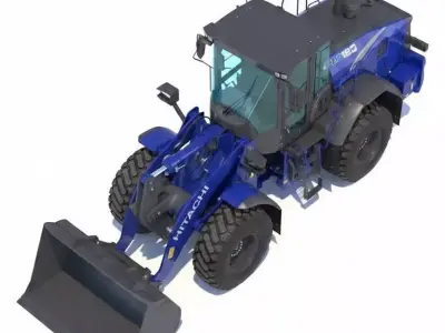 Hitachi ZW180 Wheel Loader 3D model