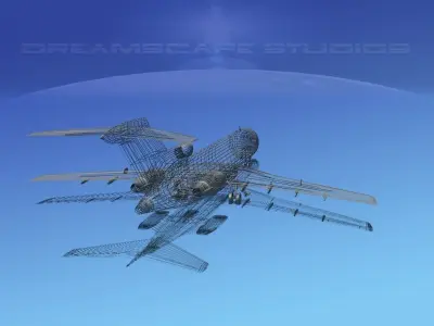 Boeing 727-200 Northeast 3D model