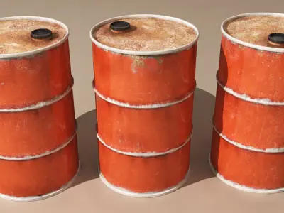Old drum 3D model