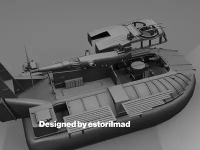 HOVERCRAFT PATROL AIR CUSHION VEHICLE PACV VIETNAM 3D print model
