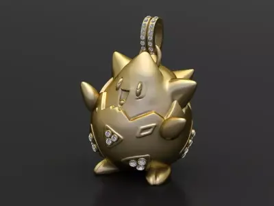  GOLD Bomb Pendant 3D print model