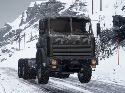 Truck Levo M6970 - Unreal Engine Project Low-poly 3D model