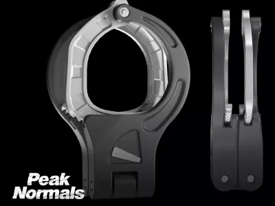 SHN Cuffs with Two covers Low-poly 3D model