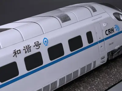 CRH5 Speed Train 3D model