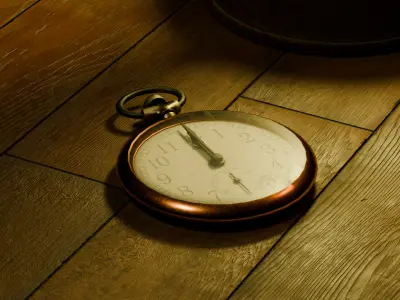 Various Vintage Items Low-poly 3D model