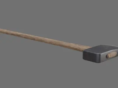 Axe 2A Low-poly 3D model