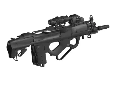 Bullpup Assault Rifle 3D model