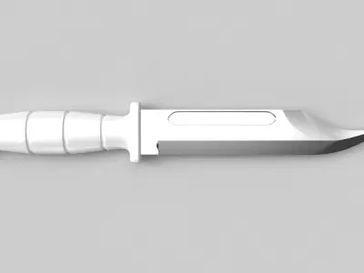  Hunting Knife 02 3D model