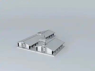 LDS. Bermejillo Meeting Center, Durango, Mexico. Free 3D model