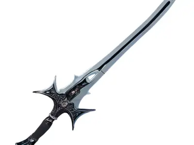 Royal Sword PBR Game Ready Low-poly 3D model