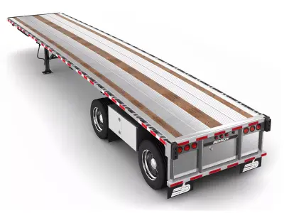 FlatBed Trailer BENSON 3D model