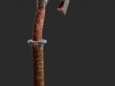 Axe LP Free low-poly 3D model