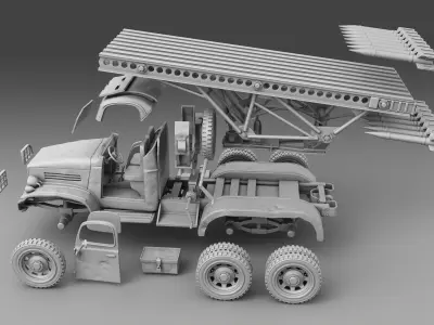 MLRS Katusha   3D print model