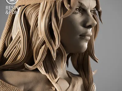 Wicked Marvel Electra Portrait Bust 3D print model