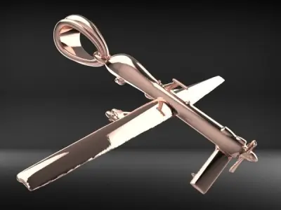 Unmanned Aerial Vehicle UAV Drone Pendant Necklace Jewelry 3D print model