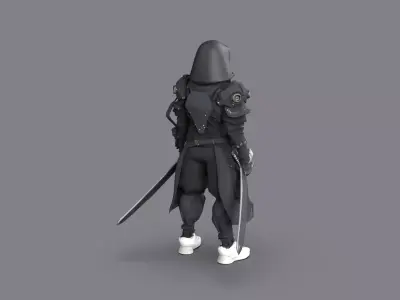Night City Ninja 3D model