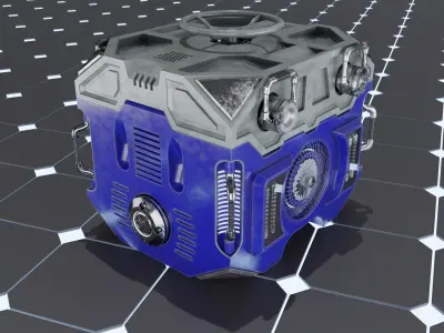 Sci-fi Container 3D model order