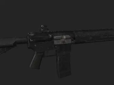 Game Ready AR-15 Low-poly 3D model