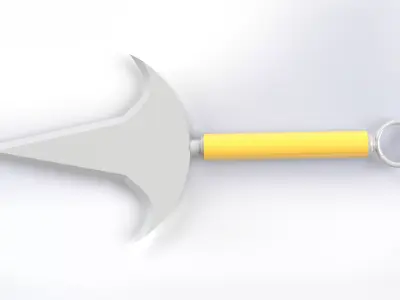 Flying Thunder God Kunai 3D Model Stylized Anime Weapon Mid Poly 3D model