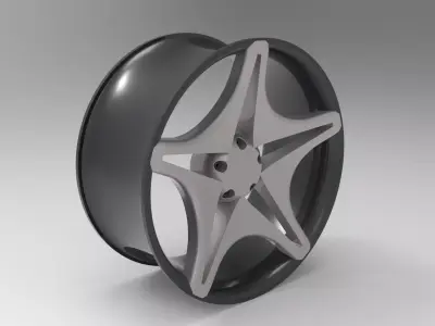 Car Rim 3D model 6