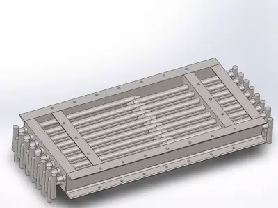 500 x 750 mm pin valve 3D model