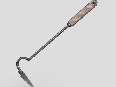 Hand Cultivator Low-poly 3D model purchase