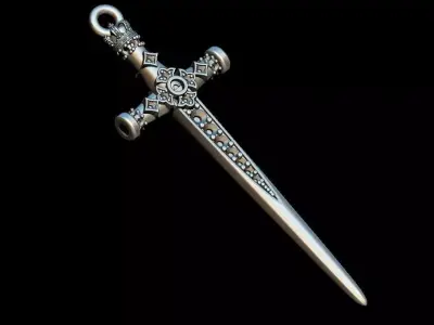 Sword Pendant 3D print model