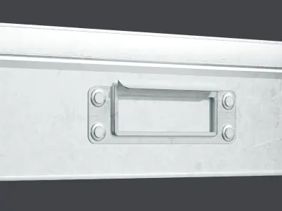 Galvanized Iron Box 001 S 3D model