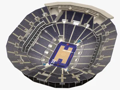 Basketball Indoor Arena 3D model