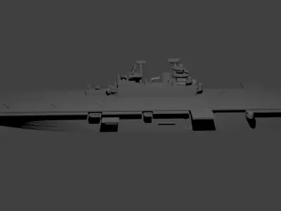 US Wasp Class Helicopter Carrier 3D print model