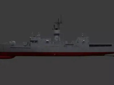 US Navy Ship Knox Class Frigate 3D model