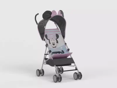 Baby stroller 3D model 3D model purchase
