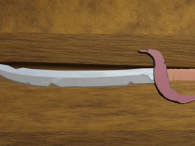 thieves weapons Low-poly 3D model