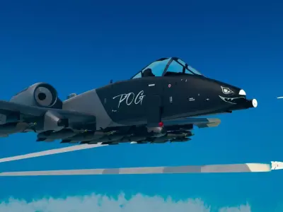 Fighter jet in the game 3D model