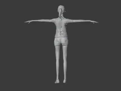 Military Humans Low-poly 3D model