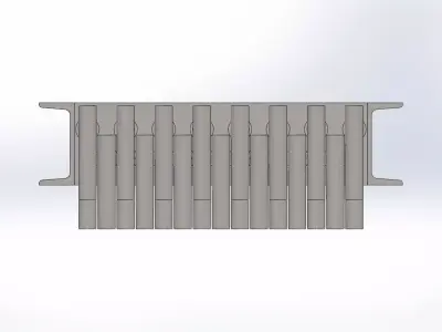 500 x 750 mm pin valve 3D model