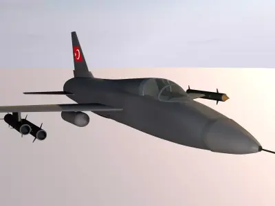 F16 Typec Jet Low-poly 3D model